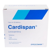 [LEVOCARNITINA] CARDISPAN 1G TABLETAS MASTICABLES C/20