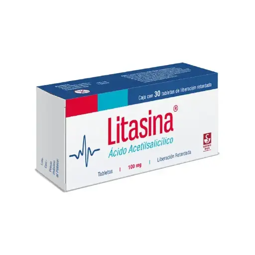 [ACIDO ACETILSALICILICO] LITASINA 100MG LIBERACION RETARDADA TABLETAS CON 30