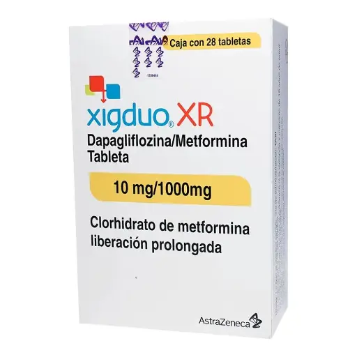 [DAPAGLIFLOZINA,METFORMINA] XIGDUO XR 10/1000MG TABLETAS CON 28