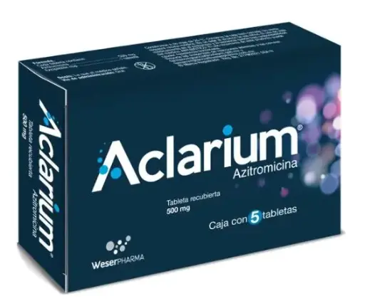 [AZITROMICINA] ACLARIUM 500MG TAB C/5