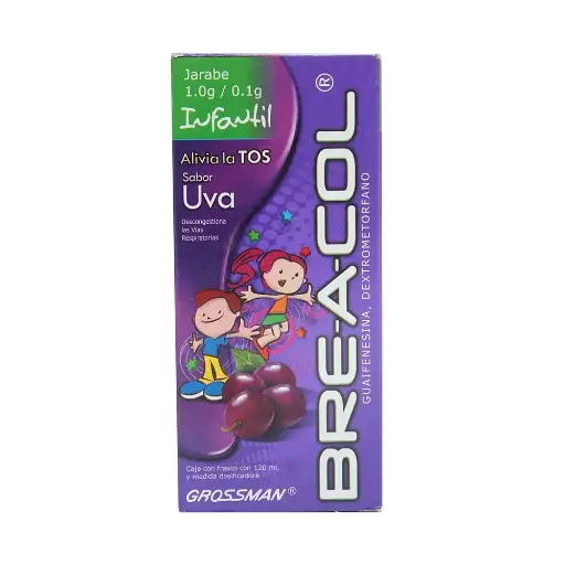 [DEXTROMETORFANO,GUAIFENESINA] BREACOL INFANTIL SOLUCION 120ML