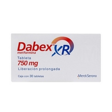 [METFORMINA] DABEX XR 750MG TABLETAS LP C/30