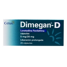 [FENILEFRINA,LORATADINA] DIMEGAN-D 5/20MG CAPSULAS C/20