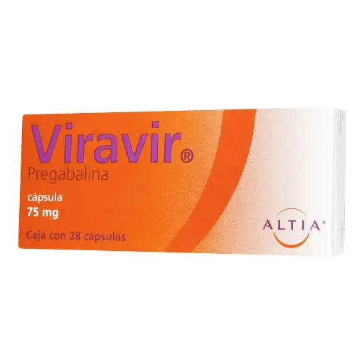[PREGABALINA] VIRAVIR 75MG CAPSULAS CON 28
