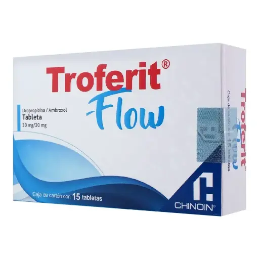 [DROPROPIZINA,AMBROXOL] TROFERIT FLOW 30/30MG TABLETAS CON 15