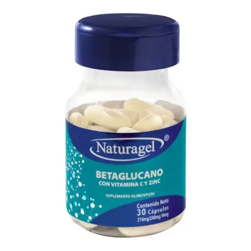 [VITAMINA C,ZINC,BETAGLUCANO] BETAGLUCANO NATURAGEL CAPSULAS CON 30