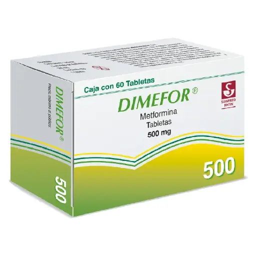 [METFORMINA] DIMEFOR 500MG TABLETAS CON 60