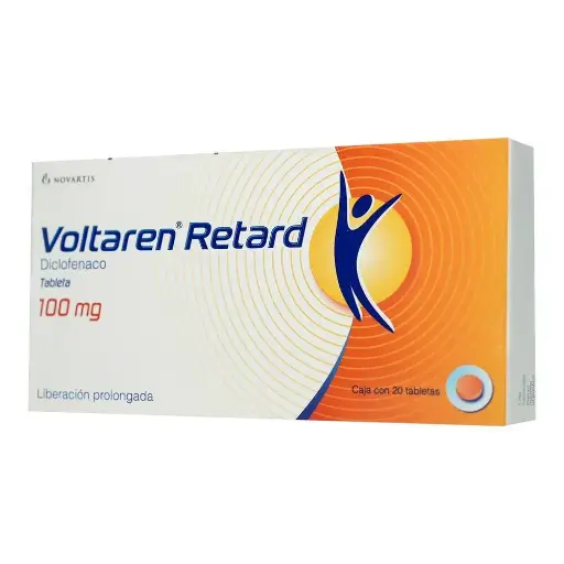 [DICLOFENACO SODICO] VOLTAREN RETARDANTE 100MG TABLETAS LP CON 20