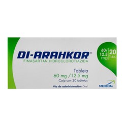 [HIDROCLOROTIAZIDA,FIMASARTÁN] DI-ARAHKOR 60/12.5MG TABLETAS C/20
