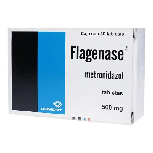 [METRONIDAZOL] FLAGENASE 500MG TABLETAS CON 30