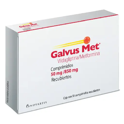 [METFORMINA,VILDAGLIPTINA] GALVUS-MET 50/850MG COMPRIMIDOS CON 30
