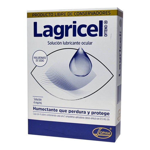 [HIALURONATO DE SODIO] LAGRICEL OFTENO 4MG 20 DOSIS