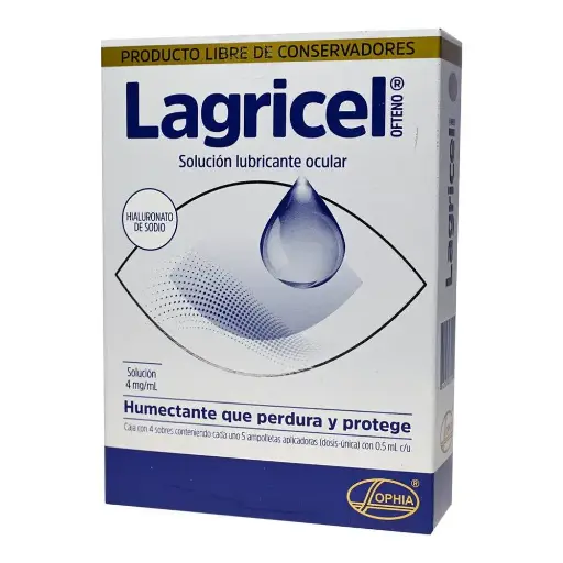 [HIALURONATO DE SODIO] LAGRICEL OFTENO 4MG 20 DOSIS
