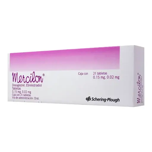 [ETINILESTRADIOL,DESOGESTREL] MERCILON 0.15/0.02MG TABLETAS CON 21