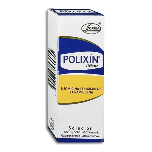 [POLIMIXINA B,NEOMICINA,GRAMICIDINA] POLIXIN OFTENO GOTAS 15 ML