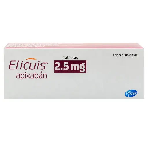 [APIXABAN] ELICUIS 2.5MG TABLETAS CON 60