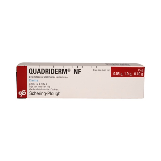 [CLOTRIMAZOL,BETAMETASONA,GENTAMICINA] QUADRIDERM NF .05/1/.10G CREMA 15G