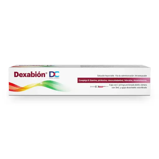 [COMPLEJO B,DEXAMETASONA,VITAMINA B12,VITAMINA B6] DEXABION DC JERINGA PRELL 3ML CON 1