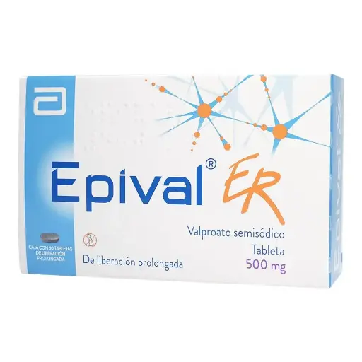 [VALPROATO SEMISODICO] EPIVAL ER 500MG TABLETAS CON 60