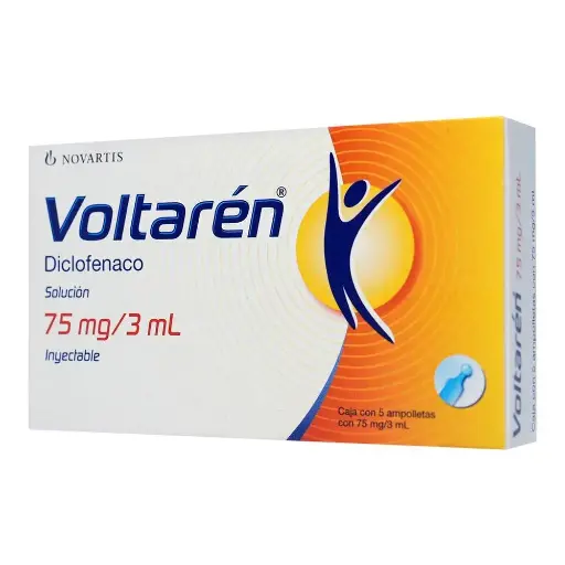 [DICLOFENACO SODICO] VOLTAREN 75MG/3ML INYECTABLE CON 5