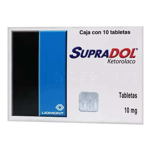 [KETOROLACO] SUPRADOL 10MG TABLETAS CON 10