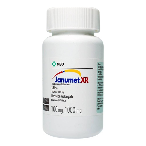 [METFORMINA,SITAGLIPTINA] JANUMET XR 100/1000MG TABLETAS CON 28