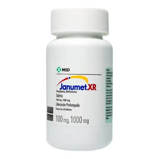 [METFORMINA,SITAGLIPTINA] JANUMET XR 100/1000MG TABLETAS CON 28