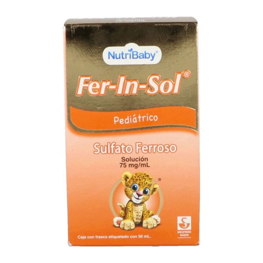 [SULFATO FERROSO HEPTAHIDRATADO] FER-IN-SOL 75MG/ML 50ML