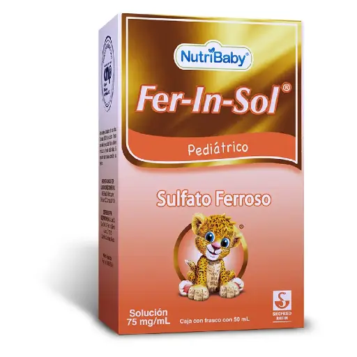 [SULFATO FERROSO HEPTAHIDRATADO] FER-IN-SOL 75MG/ML 50ML