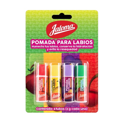 [LABIAL] POMADA LABIAL JALOMA V/SAB BLIST CON 4