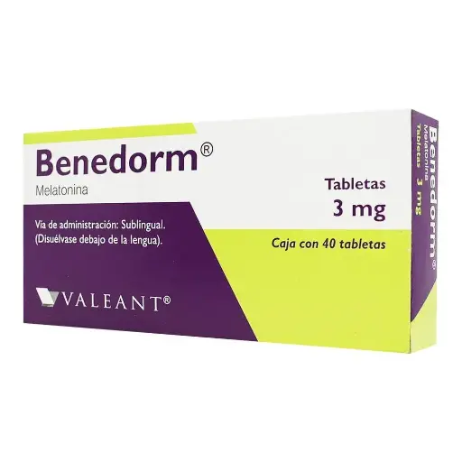 [MELATONINA] BENEDORM 3MG TABLETAS SL CON 40