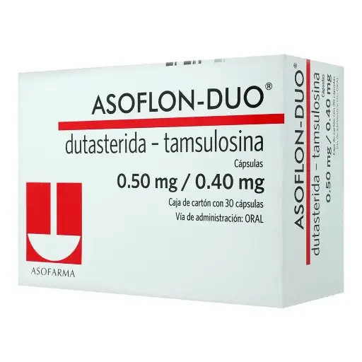 [DUTASTERIDA,TAMSULOSINA] ASOFLON DUO 0.5/0.4MG CAPSULAS CON 30