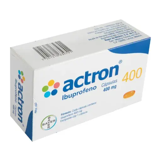 [IBUPROFENO] ACTRON 400 400MG CAPSULAS C/30