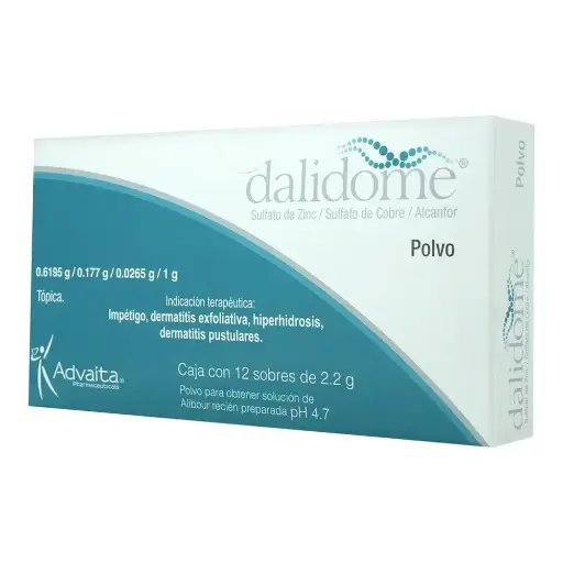 [ZINC,ALCANFOR,COBRE] DALIDOME 2.2G POLVO SB CON 12