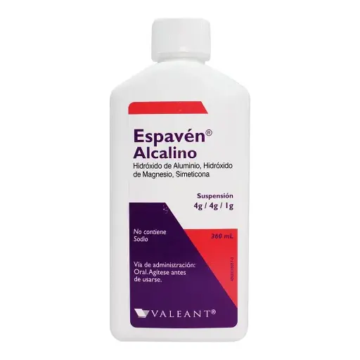 [ALUMINIO,DIMETICONA,MAGNESIA] ESPAVEN ALCALINO SUSPENSION 360 ML