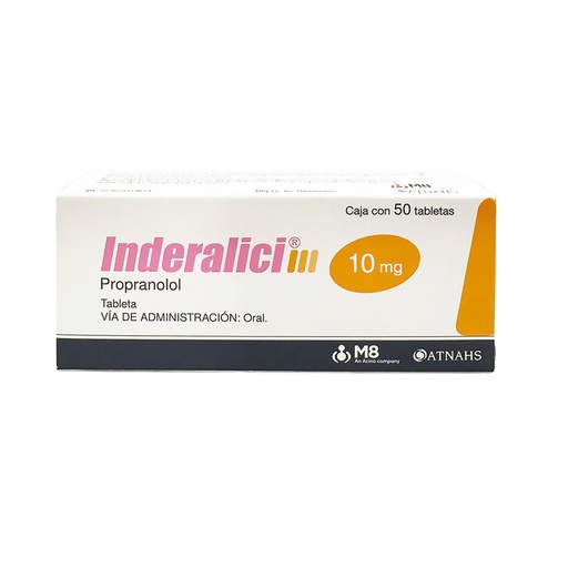 [PROPRANOLOL] INDERALICI 10MG TABLETAS CON 50