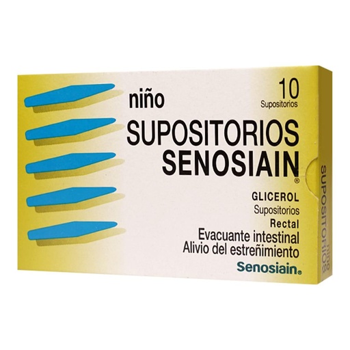 [GLICEROL] SUPOSITORIOS SENOSIAIN NIÑO CON 10