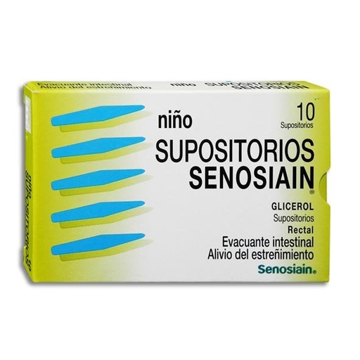 [GLICEROL] SUPOSITORIOS SENOSIAIN NI헲 C/10