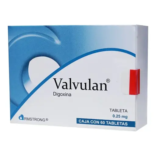 [DIGOXINA] VALVULAN 0.25MG TABLETAS CON 60