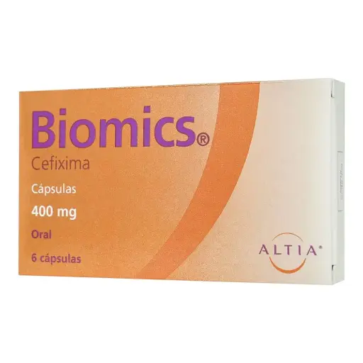 [CEFIXIMA] BIOMICS 400MG CAPSULAS CON 6