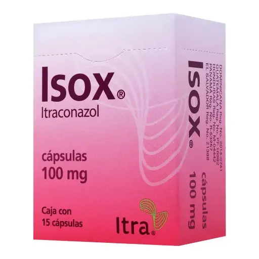 [ITRACONAZOL] ISOX 100MG CAPSULAS CON 15