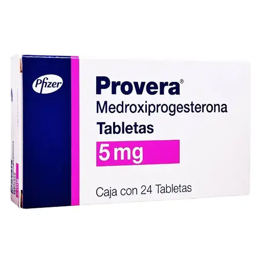 [MEDROXIPROGESTERONA] PROVERA 5MG TABLETAS CON 24