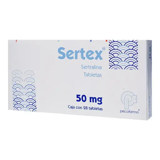 [SERTRALINA] SERTEX 50MG CON 28 TABLETAS
