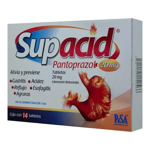 [PANTOPRAZOL] SUPACID 20MG TABLETAS CON 14