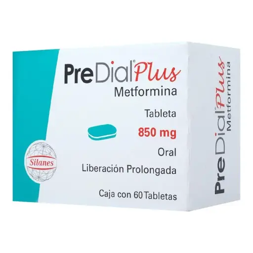 [METFORMINA] PREDIAL PLUS 850MG TABLETAS CON 60