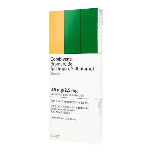 [SALBUTAMOL,IPRATROPIO] COMBIVENT 0.5/2.5MG AMPULA CON 10