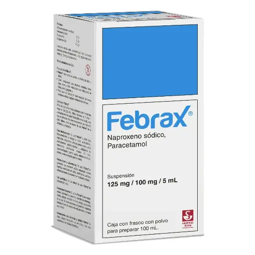 [PARACETAMOL,NAPROXENO] FEBRAX 125/100MG SOLUCION 100ML