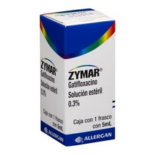 [GATIFLOXACINO] ZYMAR SOLUCION OFTALMICAS 5ML