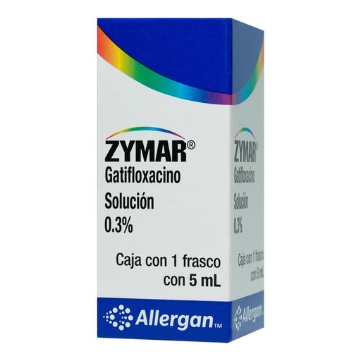 [GATIFLOXACINO] ZYMAR SOLUCION OFTALMICAS 5ML