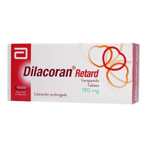 [CLORHIDRATO DE VERAPAMILO] DILACORAN RETARD 180MG TABLETAS LP CON 15